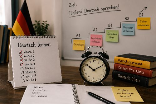 یادگیری سریع زبان آلمانی