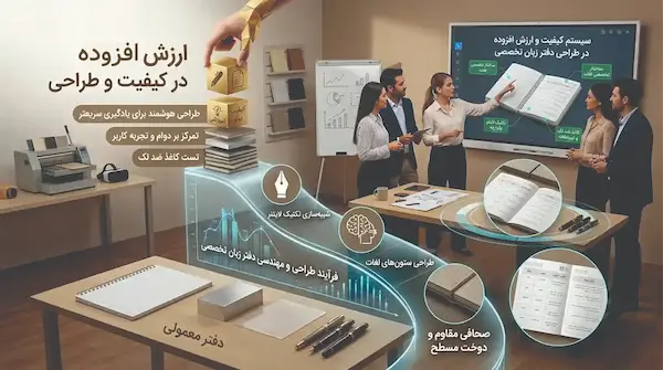 طراحی مهندسی‌شده و کیفیت ساخت دفتر تخصصی یادگیری زبان